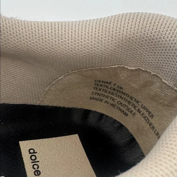 Dolce Vita Dolen Cream and Black Casual Shoes 7.5/8 - Picture 6 of 8